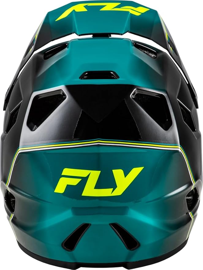 Fly Racing Rayce Full-Face Mountain Bike/BMX Helmet – ASTM F1952 DH Certified, CPSC 1203, CE EN1078, Poly-Alloy Shell, TFV Ventilation, Removable Liner