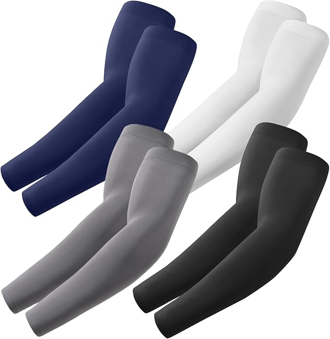 Arm Sleeves, Cooling UV Sun Protection Sports Compression for Men/Women