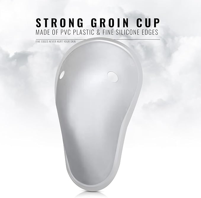 DXM SPORTS Groin Protector Cup Men, Boxing Kickboxing MMA Muay Thai Sparring Groin Guard, Ventilated Adjustable, Karate Fighting Training, Underwear Jiu Jitsu BJJ Protection