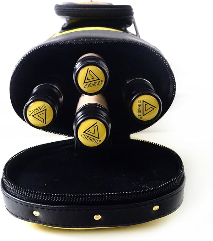 CUESOUL House Bar Pool Cue Sticks,Two Cue Sticks + 2x2 Pool Cue Case Hard