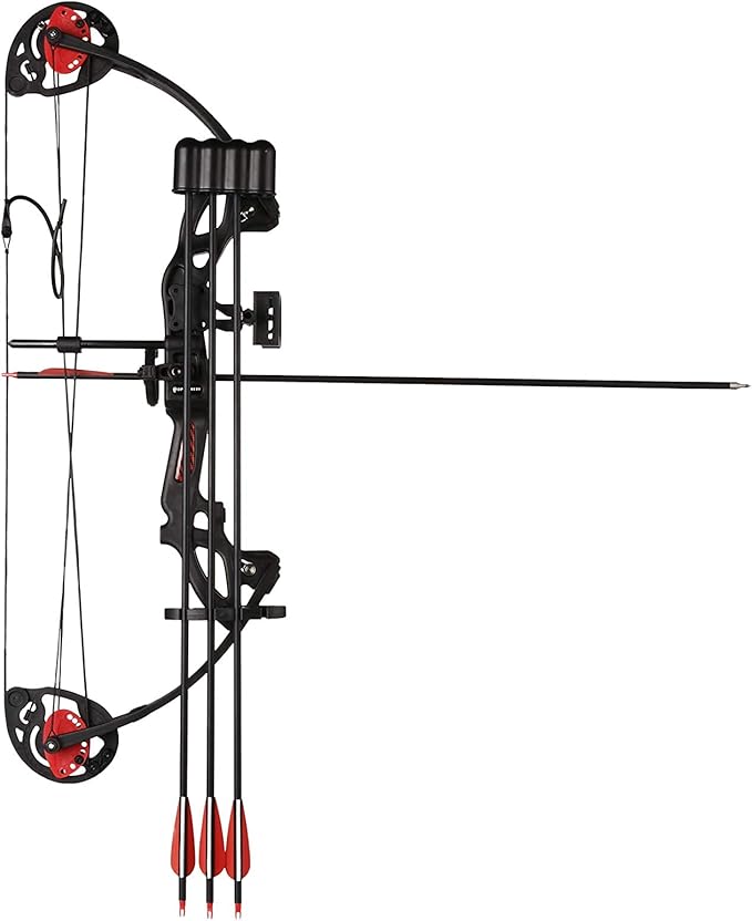 Compound Bow Archery for Youth and Beginner, Right Handed,19”-28” Draw Length,15-29 Lbs Draw Weight, 260 fps
