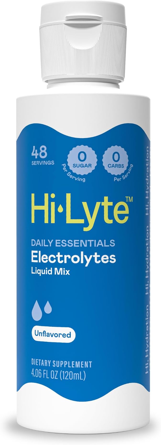 Hi-Lyte Electrolytes for Fasting, Immune Support and Rapid Hydration | 48 Servings | NO Calories NO Sugar | 20%+ More Potassium, Magnesium & Zinc