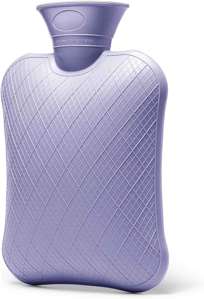 FORICOM Hot Water Bottle for Pain Relief, Hot Water Bag for Back Pain, Heating Pad 2Liter, Non Toxic and Rubber, Hot and Cold Therapy,Made in PVC