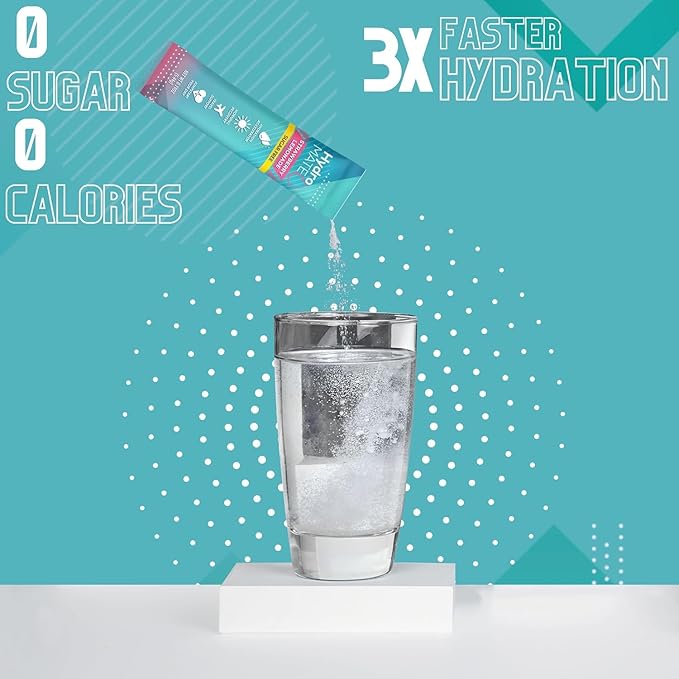 Electrolyte Powder Sugar-Free Hydration Packets Variety Pack HydroMATE 90 Sticks