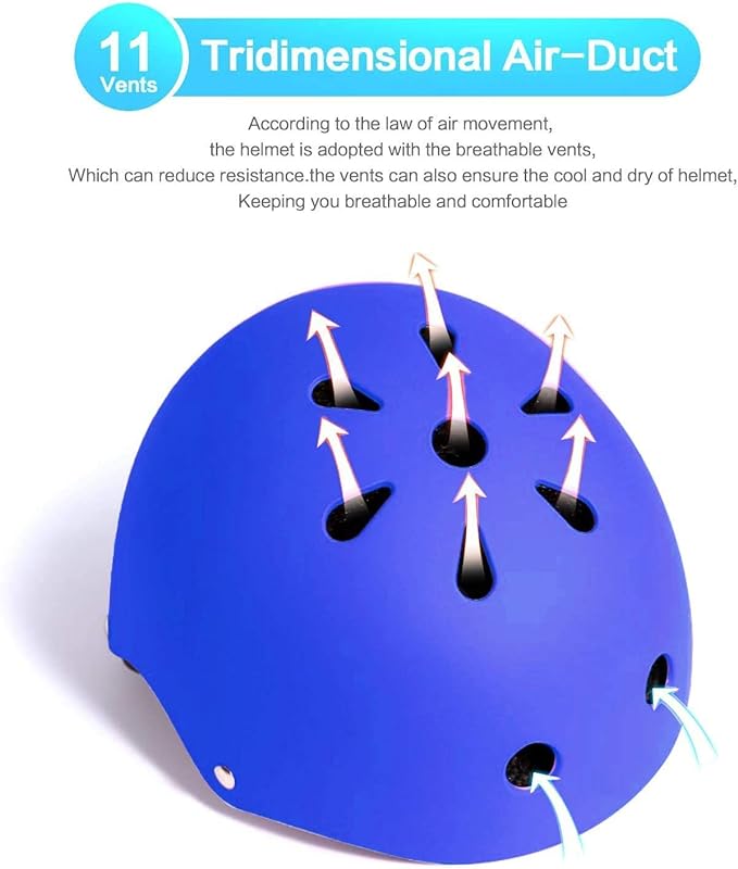 Adjustable Helmet for Ages 3-16 Kids Toddler Boys Girls Youth,Protective Gear with Elbow Knee Wrist Pads for Multi-Sports Skateboarding Bike Riding Scooter Inline skatings Longboard Roller Skate