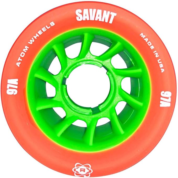 Atom Quad Wheels - Savant (62mmx40mm, Purple (93A), 4pk)