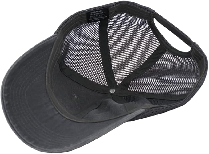 Comfy Vintage Trucker Baseball Hat- M/L/XL/XXL Women Men Unstructured Washed Dad Cap | Snapback | Soft Crown | Soft Mesh