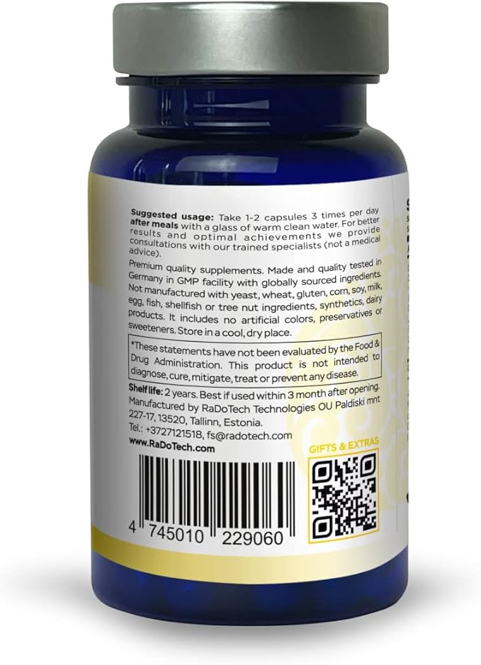 EnergyTune Energy Supplements, Increases Nutrient Absorption and Promotes Overall Health and Immune Support - Non-GMO, Gluten Free, Vegetarian - Veg Capsules (60 Count (Pack of 1))