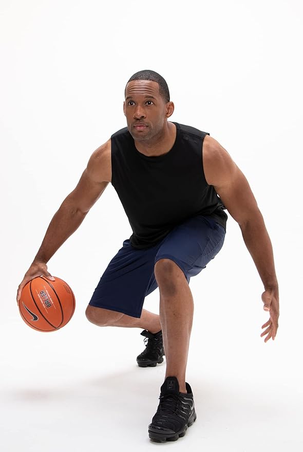 DEVOPS Men's 2-Pack Loose-Fit 10" Workout Gym Shorts with Pockets