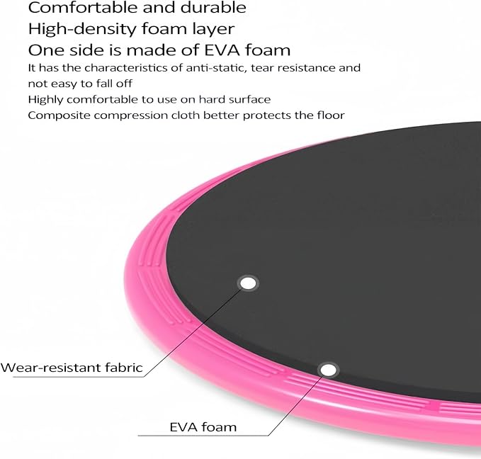 Exercise Core Sliders, Dual Sided Exercise Gliding Discs Use on Carpet or Hardwood Floors, Light and Portable, Perfect for Abdominal&Core Workouts
