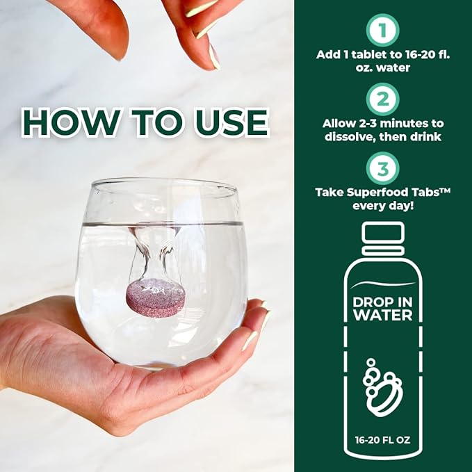 Detox Cleanse Drink - Fizzy Nutrition Supplement for Women and Men - Support Healthy Weight - Improve Digestive Health and Bloating Relief - Mixed Berry Flavor [30 Tablets]