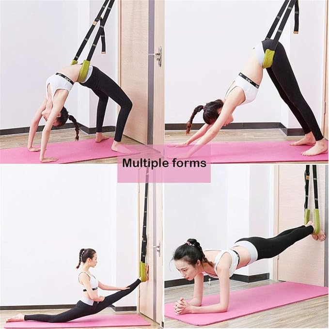 Back bend Assist Trainer - Improve Back and Waist Flexibility, Door Flexibility Stretching Strap, Home equipment for Ballet, Dance, Yoga, Gymnastics, Cheerleading, Splits