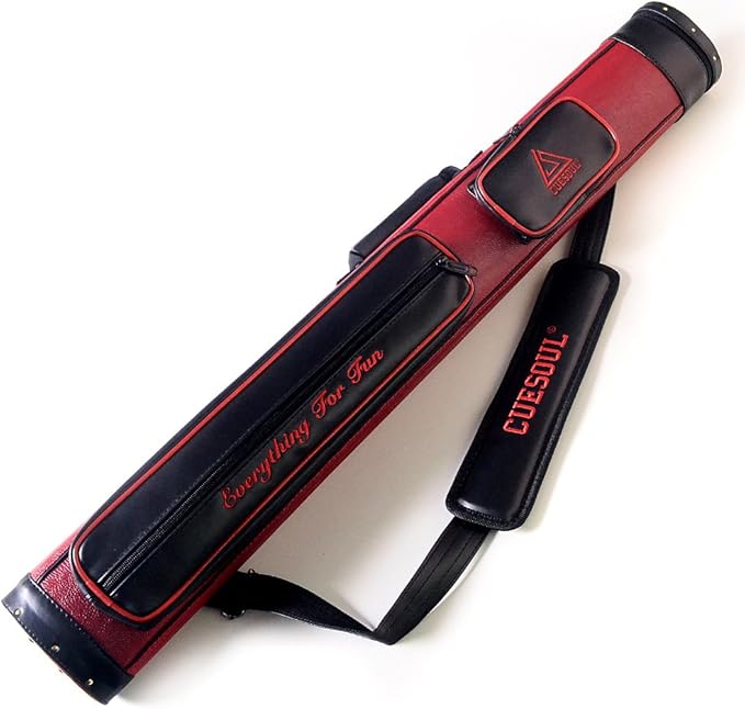 CUESOUL House Bar Pool Cue Sticks,Two Cue Sticks + 2x2 Pool Cue Case Hard