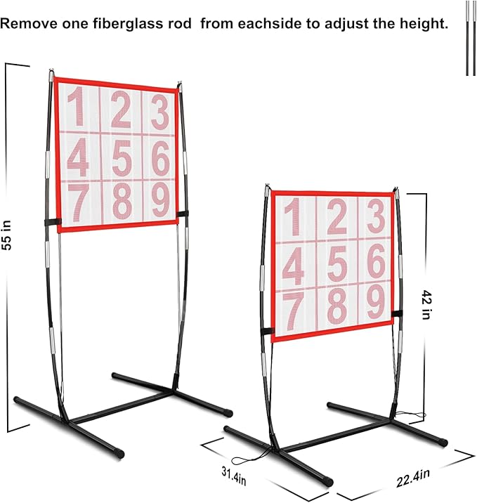 Dart Board for Kids, Kids Dart Board Set with Sticky Balls/Support Frame, Indoor/Sport Outdoor Fun Party Play Game,Easy Set Up and Included Carry Bag