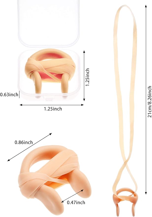 7 Pieces Swimming Nose Clip Silicone Nose Plug Protector with Elastic Rope for Kids and Adults Swimming Using