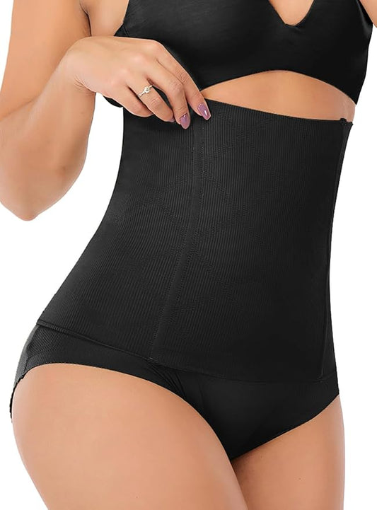FUT Women's Waist Trainer Shapewear Tummy Control Waist Cincher Slim Body Shaper Postpartum Belly Band Wrap