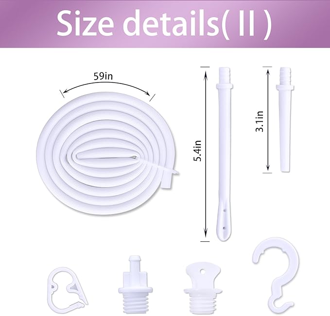 Coffee Enema Bag Kit, Douche Bag Combination Kit for Men and Women 5ft PVC Hose, 2L Capacity Water Colon Detox Cleanse Kit