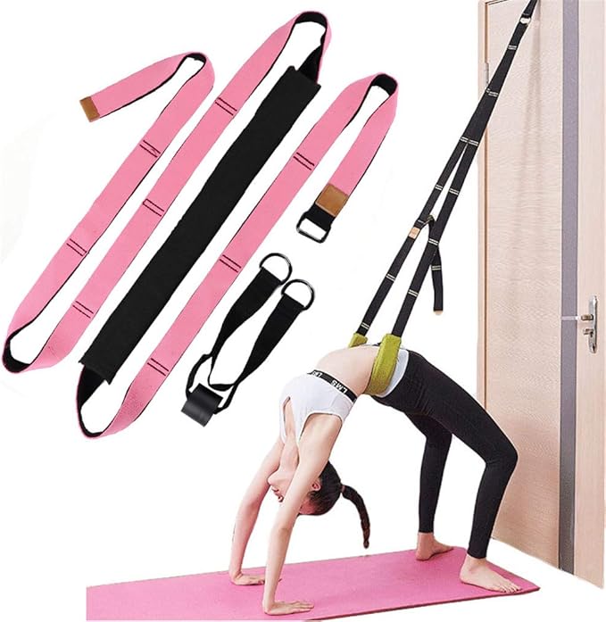 Back bend Assist Trainer - Improve Back and Waist Flexibility, Door Flexibility Stretching Strap, Home equipment for Ballet, Dance, Yoga, Gymnastics, Cheerleading, Splits