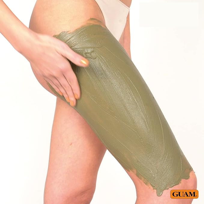 GUAM Anti Cellulite Seaweed Mud Infrared Body Wrap, FAST ACTION Hot Mud Body Mask with Tourmaline FIR, Skin Tightening Lipo Wrap for Cellulite Remover