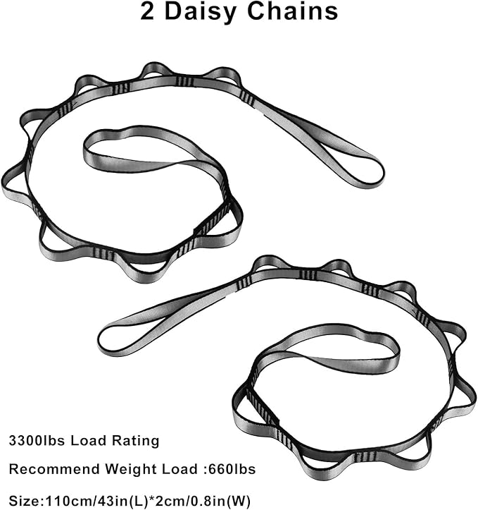 F.Life Aerial Yoga Hammock kit- Yoga Swing Multicolor 5 yards-Flying Yoga Include Daisy Chain,Carabiner and Pose Guide