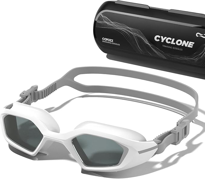 COPOZZ Men's Swim Goggles, Swimming Goggles Anti-fog No Leaking UV Protection for Adult men