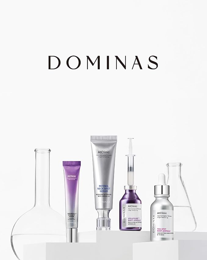 AtClinic DOMINAS Tranexamic Acid Pink Serum (1fl oz) - Improve Skin Tone and Hyperpigmentation, Ampoule for All Skin Types. Korean Skin Care. Niacinamide