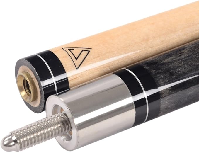 CUESOUL 58 Inch 19oz/20oz Maple Billiard Stick Pool Cue Set 11.5mm/13mm Tip[Weight Adjustable]