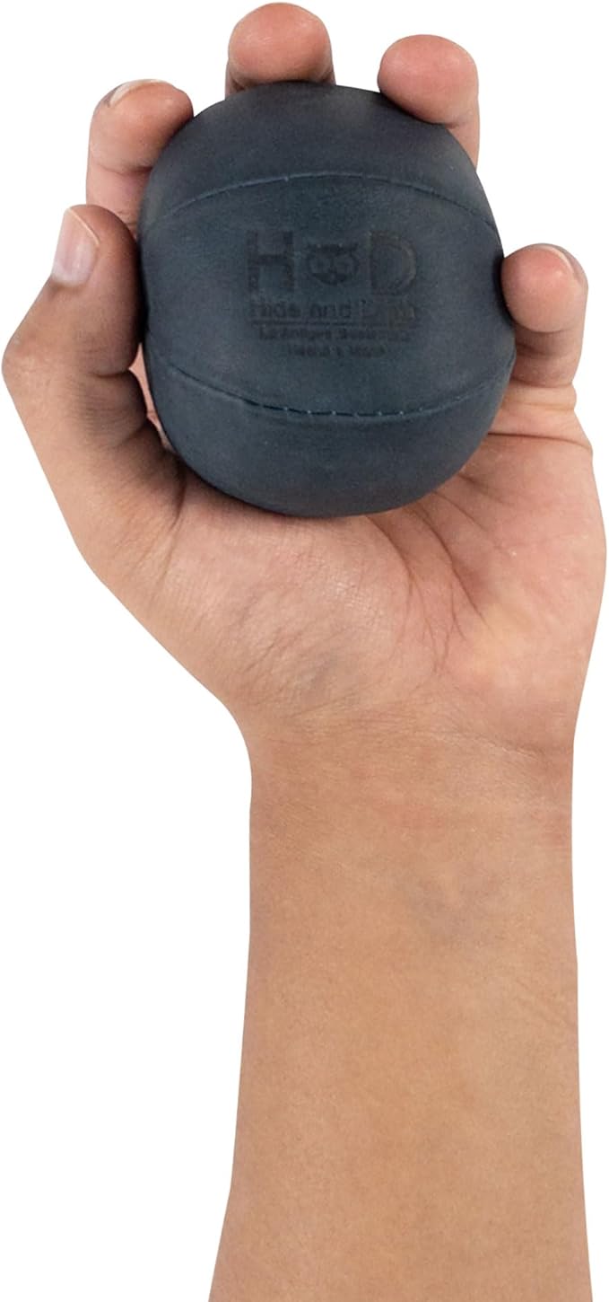Hide & Drink, Stress Ball, Relieve Fidgeting and Anxiety, Exercise Hand, Squishy Tension Accessory, Great for The Office, Classic Style, Full Grain Leather, Handmade, Slate Blue