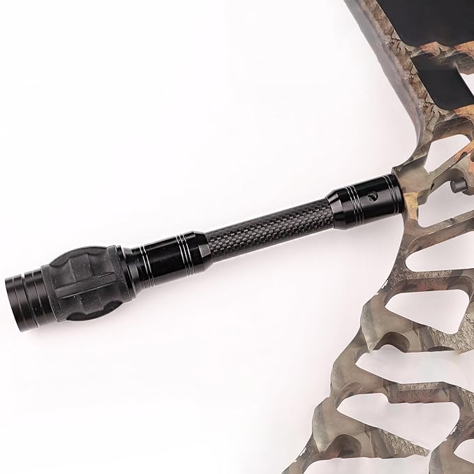 Archery Bow Stabilizer for Compound Bow, Carbon Fiber Bow Balance Bar, Damping System and Weights Kit, 6/8/10/12/in