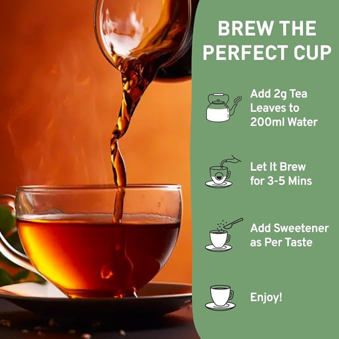 HANDPICK, English Breakfast Tea Loose Leaf (340g/12oz) Strong, Robust, High Caffeine Black Tea Loose Leaf | Non-GMO | Resealable, Ziplock Pouch | Brew Hot, Iced or Kombucha tea | Assam Black Tea