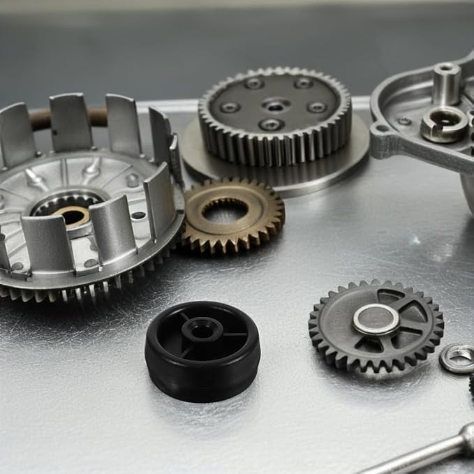 DECHOUS Heavy Duty Plastic Roller Wheel Replacement for Fitness Equipment Smooth Workout Plastic Casters for Treadmill Exercise Bike Home Gym