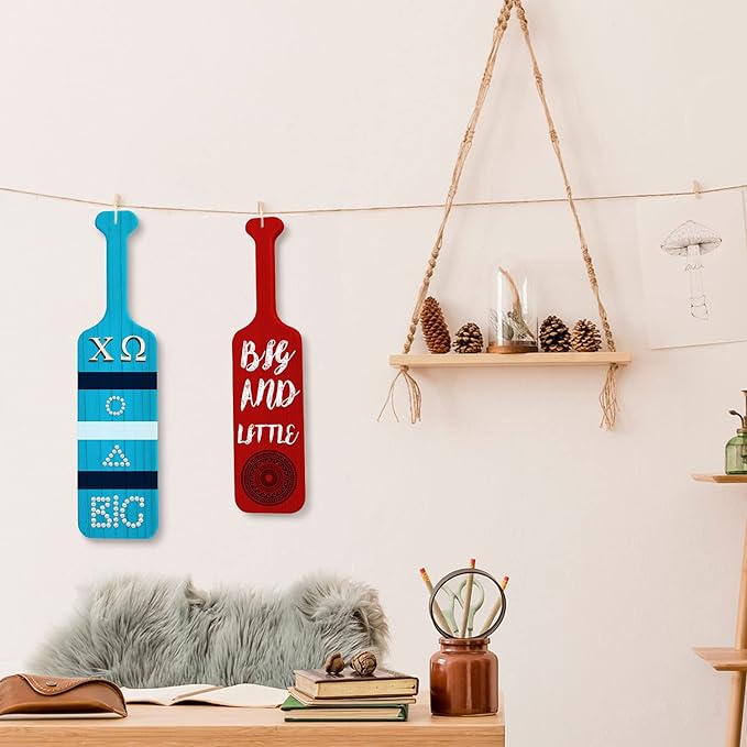 BATTIFE 18 Inch Greek Fraternity Paddle, Unfinished Pine Wood Paddle, Solid Wooden SororityPaddle, Frat Paddle