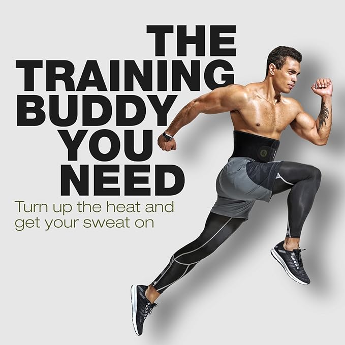 ActiveGear Premium Waist Trimmer & Trainer Belt for Men and Women - Sweat-Enhancing Slimming Wrap for Stomach, Adjustable Fit