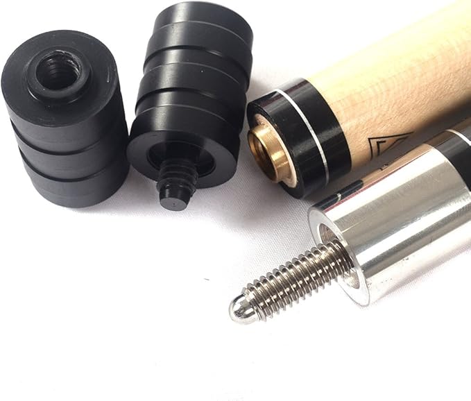 CUESOUL 58 Inch 19oz/20oz Maple Billiard Stick Pool Cue Set 11.5mm/13mm Tip[Weight Adjustable]
