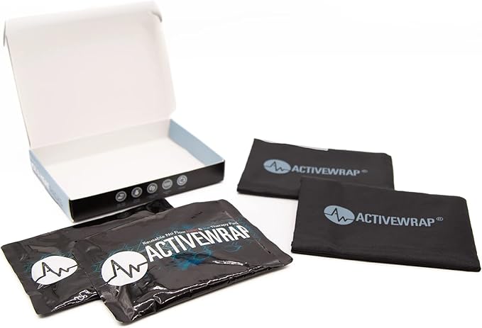 Activewrap Reusable Ice Packs for Injuries - Hot and Cold Gel Compress for Injury Recovery and Pain Relief, Soft, Flexible, Leakproof Pad for Back, Knee, Hip, & Shoulder - Small (4.5X 6.5 inches)
