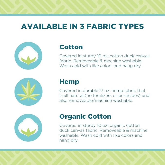 Bean Products Meditation Cushion - Zabuton Meditation Pillows for Sitting on Floor, Yoga Cushion, Cotton Yoga Pillow, Zen Kneeling Prayer Pad- Made in USA - Premium 32x26x3, Navy