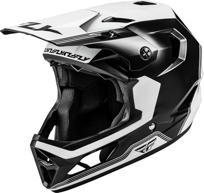 Fly Racing Rayce Full-Face Mountain Bike/BMX Helmet – ASTM F1952 DH Certified, CPSC 1203, CE EN1078, Poly-Alloy Shell, TFV Ventilation, Removable Liner