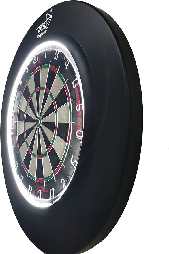 Dartboard Surround with Light Darts Board Surround (Red)