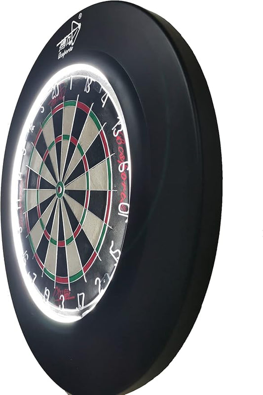 Dartboard Surround with Light Darts Board Surround (Red)