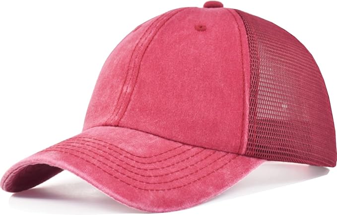 Comfy Vintage Trucker Baseball Hat- M/L/XL/XXL Women Men Unstructured Washed Dad Cap | Snapback | Soft Crown | Soft Mesh