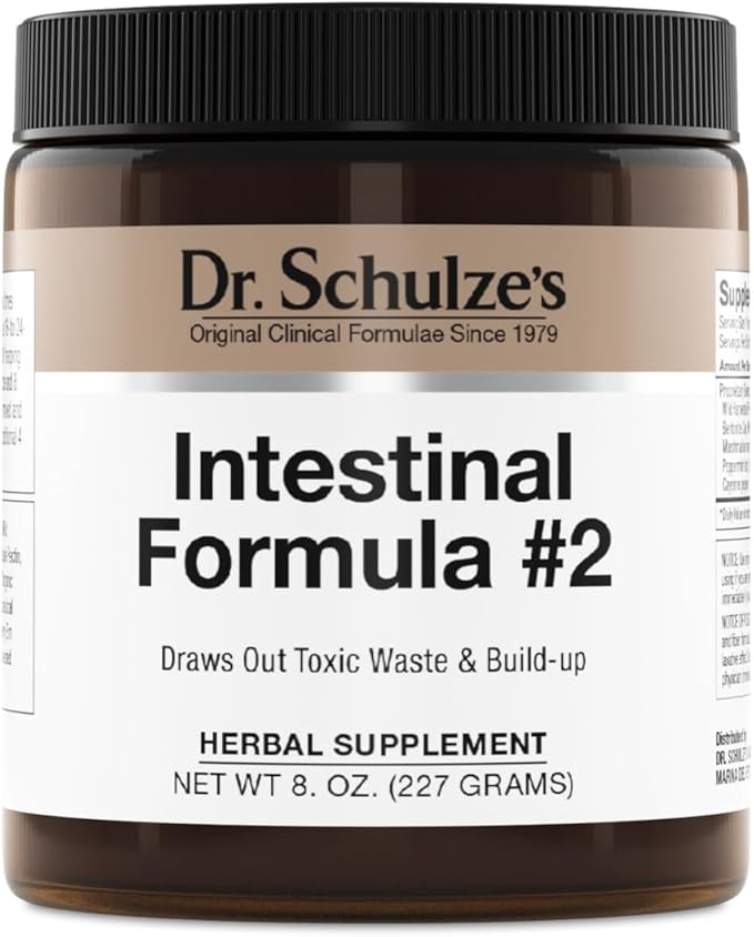 Dr. Schulze's | Intestinal Formula #2 | Herbal Colon Cleanse Formula | 8 Oz. Jar