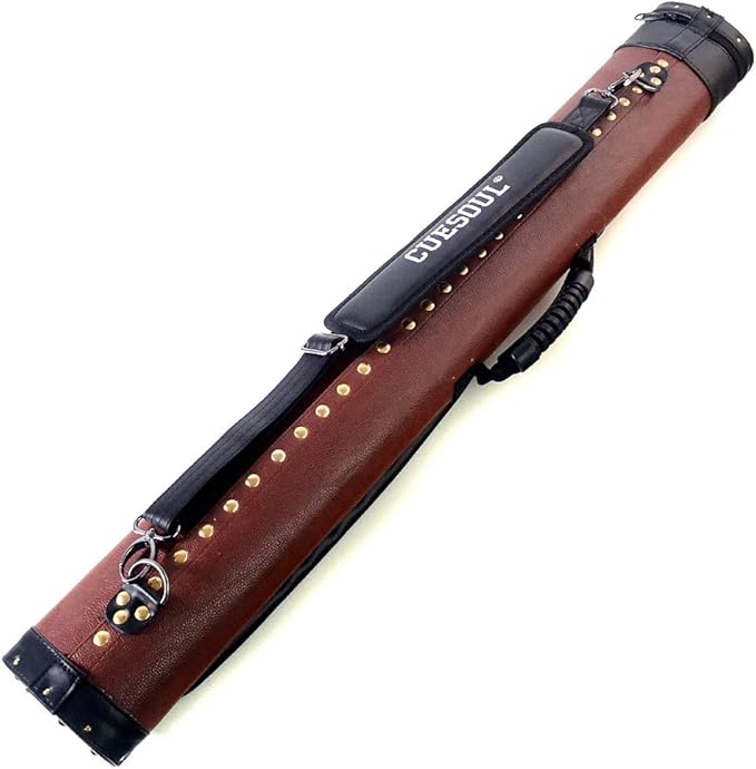 CUESOUL House Bar Pool Cue Sticks,Two Cue Sticks + 2x2 Pool Cue Case Hard