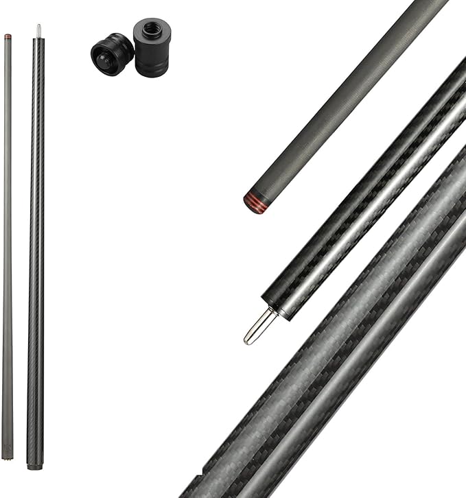 CROWN ME Carbon Fiber Break Pool Cue Stick 20OZ Weight, 13mm Tip Break Carbon Fiber cue, 58" Cue Stick