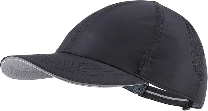 Connectyle Mens Womens Quick Dry Performance Running Cap Lightweight Reflective Sports Hat UPF 50+ Outdoor Athletic Sun Cap