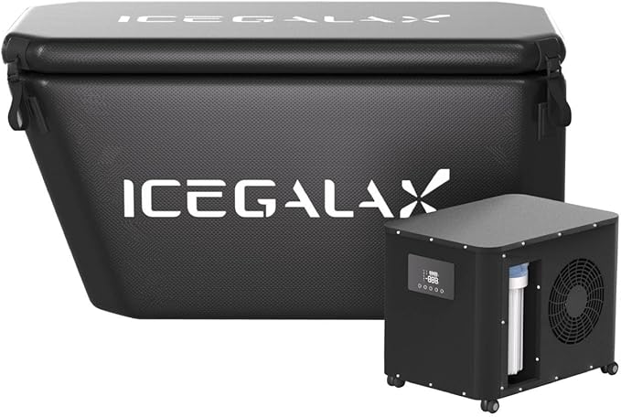 Cold Plunge Tub with Water Chiller Ice Bath Tub and Chiller for Athletes Fitness Recovery Outdoor Ice Plunge Bathtub Chiller Set