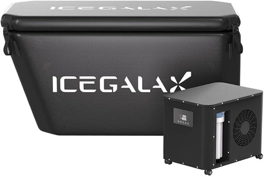 Cold Plunge Tub with Water Chiller Ice Bath Tub and Chiller for Athletes Fitness Recovery Outdoor Ice Plunge Bathtub Chiller Set