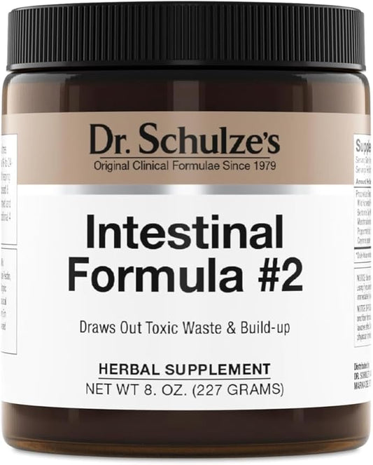 Dr. Schulze's Intestinal Formula #2 | Herbal Colon Cleanse Formula | Remove Excess Waste | 8 Oz. Jar