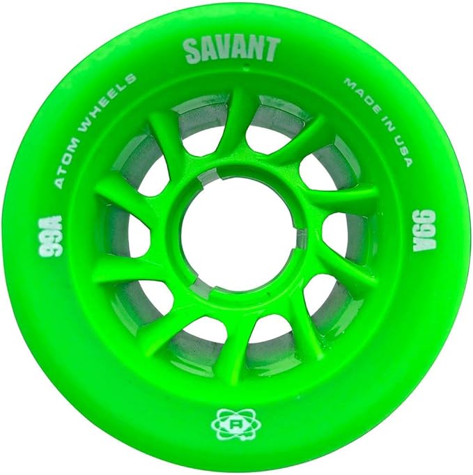 Atom Quad Wheels - Savant (62mmx40mm, Orange (97A), 8pk)