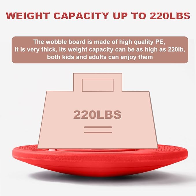 Balance Board for Kids with Maze - Plastic Wobble Board for Skiing Surfing Snowboard Training, Non-Slip Sensory Rocker Board for Toddlers 3-12, Core Strength Physical Therapy Equipment & Skateboard Balance Trainer