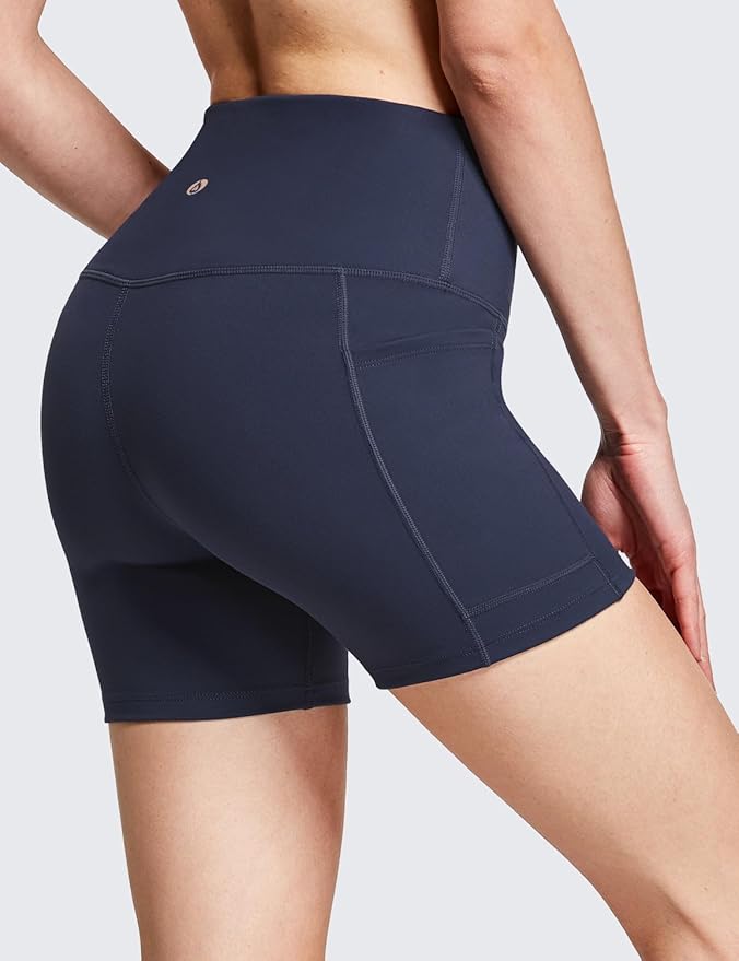 baleaf Women's 8"/ 5"/ 3" Biker Shorts High Waist Yoga Workout Gym Running Volleyball Spandex Shorts with Pockets
